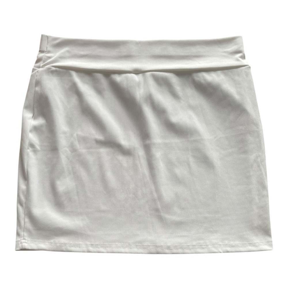 SHEIN white mini skirt